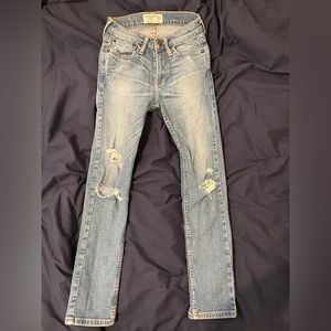 Super skinny ripped jeans